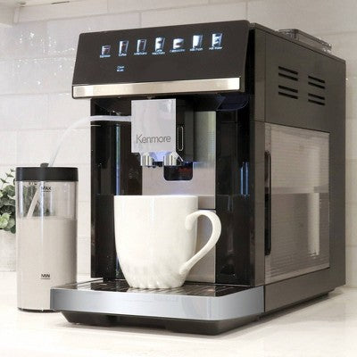 Automatic Bean-to-Cup Espresso Machine with Cream System, Black