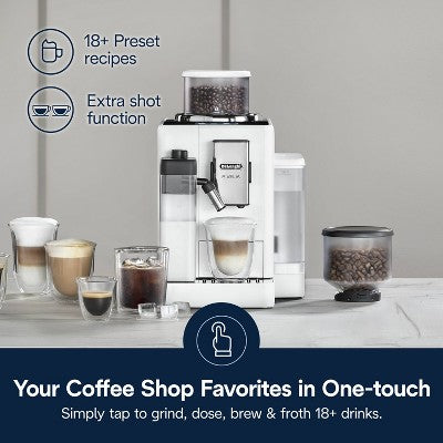 Automatic Coffee and Espresso Maker with Bean Switching