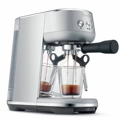 Compact Stainless Espresso Maker with Steam Wand, 15 bar
