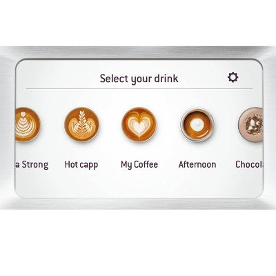Touchscreen Espresso Maker with Grinder and 2.0 L Tank