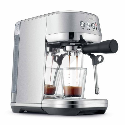 Compact Stainless Espresso Maker with Auto Steam Wand